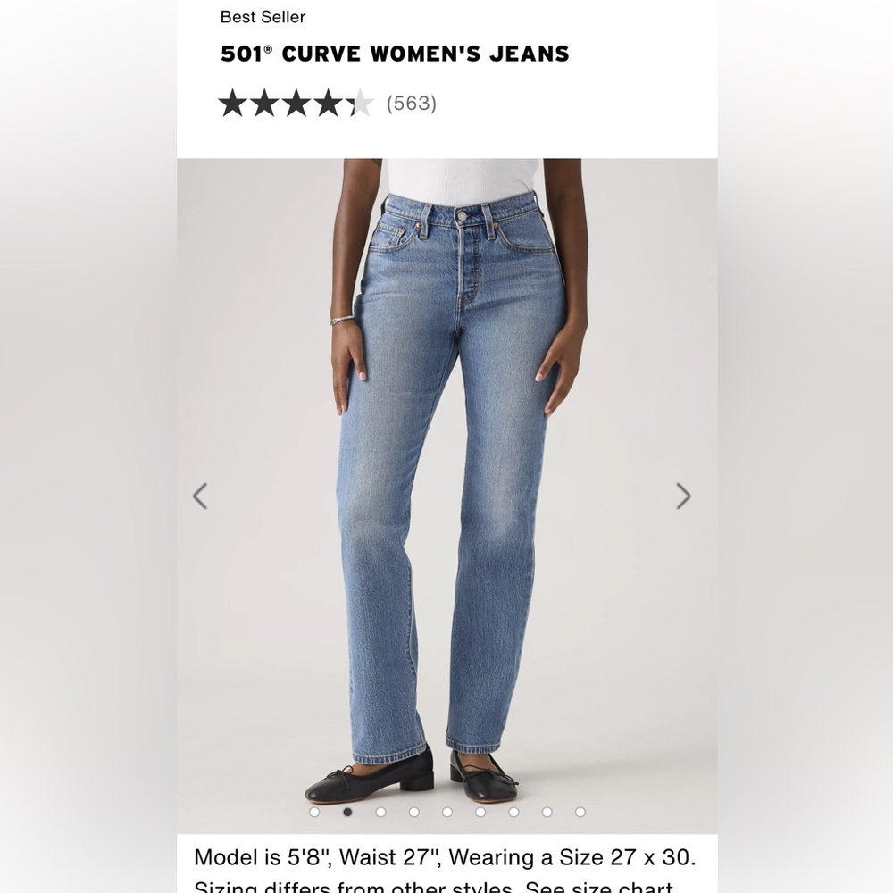 Levi's 501 curve
